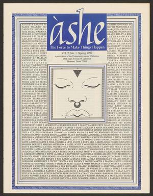 Primary view of object titled 'Àshe, Volume 2, Number 1, Spring 1992'.