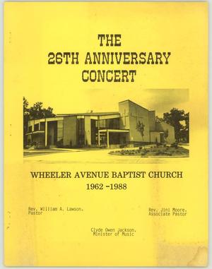 Primary view of object titled '[Wheeler Avenue Baptist Church Anniversary: 1988]'.