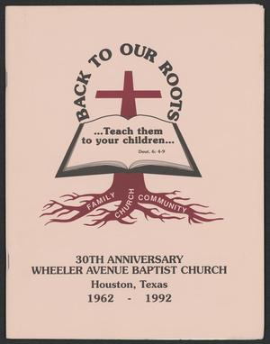 Primary view of object titled '[Wheeler Avenue Baptist Church Anniversary: 1992]'.