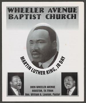 [Wheeler Avenue Baptist Church Bulletin: January 19, 1997]