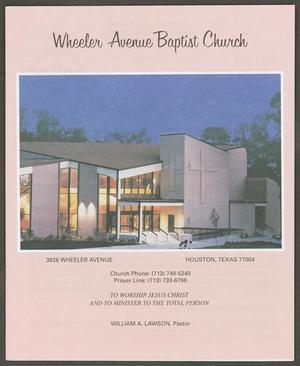 [Wheeler Avenue Baptist Church Bulletin: July 5, 1998]