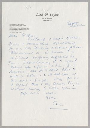 [Letter from Cecile Kempner to Arthur Alpert, 1964~, #4]