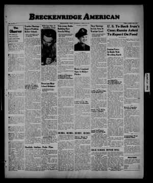 Breckenridge American (Breckenridge, Tex.), Vol. 26, No. 61, Ed. 1 Wednesday, March 20, 1946