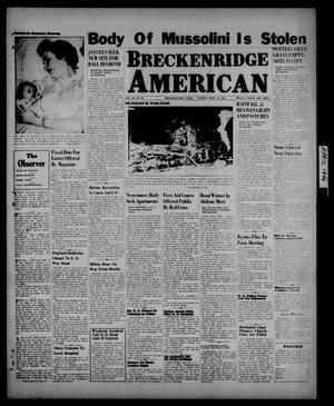Breckenridge American (Breckenridge, Tex.), Vol. 26, No. 85, Ed. 1 Tuesday, April 23, 1946