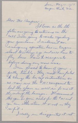[Letter from C. Walter Impey to D. W. Kempner, May 10, 1953]