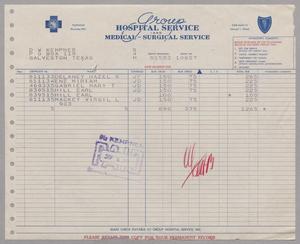 [Invoice from Group Hospital Service, Inc., September 1953]