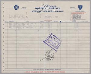 [Invoice from Group Hospital Service, Inc., May 1953]