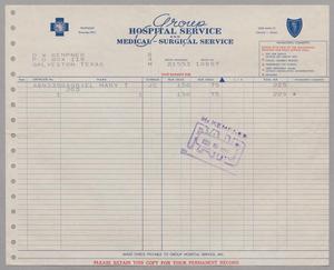 [Invoice from Group Hospital Service, Inc., February 1953]