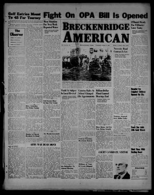 Breckenridge American (Breckenridge, Tex.), Vol. 26, No. 122, Ed. 1 Thursday, June 27, 1946