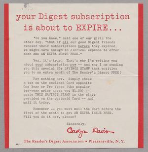 [your Digest subscription is about to Expire...]
