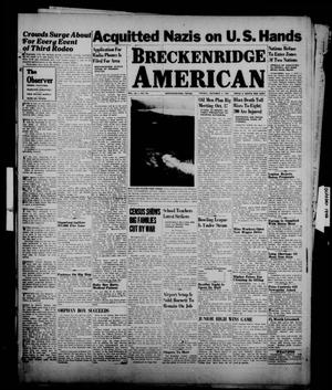 Breckenridge American (Breckenridge, Tex.), Vol. 26, No. 194, Ed. 1 Friday, October 4, 1946