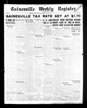 Gainesville Weekly Register and Messenger (Gainesville, Tex.), Vol. 51, No. 38, Ed. 1 Thursday, August 16, 1923