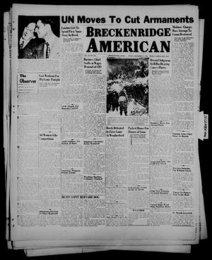 Primary view of object titled 'Breckenridge American (Breckenridge, Tex.), Vol. 26, No. 244, Ed. 1 Friday, December 13, 1946'.
