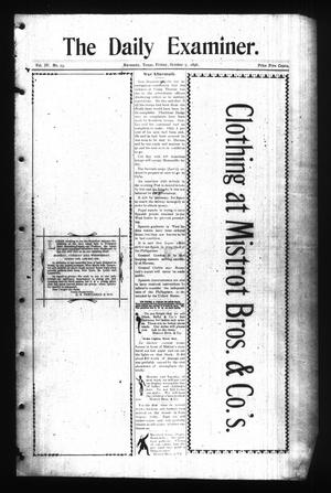 Primary view of object titled 'The Daily Examiner. (Navasota, Tex.), Vol. 4, No. 13, Ed. 1 Friday, October 7, 1898'.