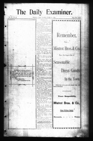 The Daily Examiner. (Navasota, Tex.), Vol. 4, No. 16, Ed. 1 Tuesday, October 11, 1898