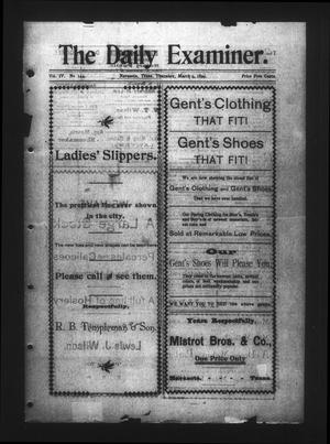The Daily Examiner. (Navasota, Tex.), Vol. 4, No. 144, Ed. 1 Thursday, March 9, 1899