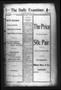 Thumbnail image of item number 1 in: 'The Daily Examiner. (Navasota, Tex.), Vol. 4, No. 215, Ed. 1 Friday, June 2, 1899'.