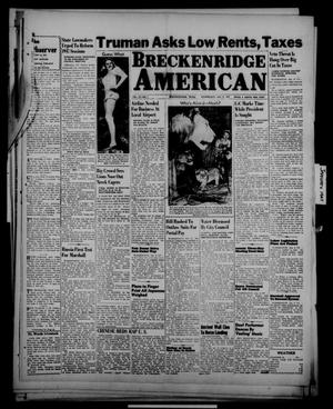 Breckenridge American (Breckenridge, Tex.), Vol. 27, No. 7, Ed. 1 Wednesday, January 8, 1947