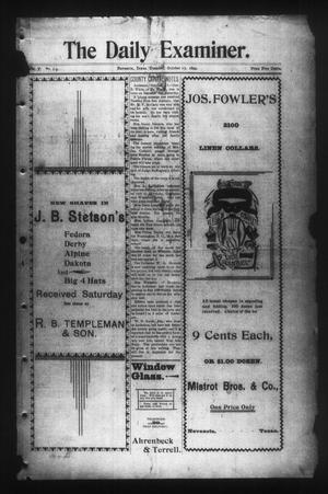 The Daily Examiner. (Navasota, Tex.), Vol. 5, No. 19, Ed. 1 Tuesday, October 17, 1899
