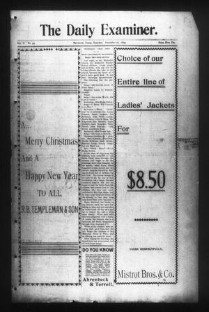 The Daily Examiner. (Navasota, Tex.), Vol. 5, No. 42, Ed. 1 Wednesday, December 27, 1899