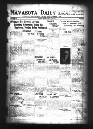 Primary view of object titled 'Navasota Daily Examiner (Navasota, Tex.), Vol. 28, No. 96, Ed. 1 Monday, June 1, 1925'.