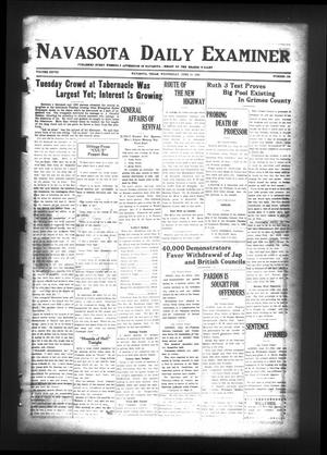 Navasota Daily Examiner (Navasota, Tex.), Vol. 28, No. 104, Ed. 1 Wednesday, June 10, 1925