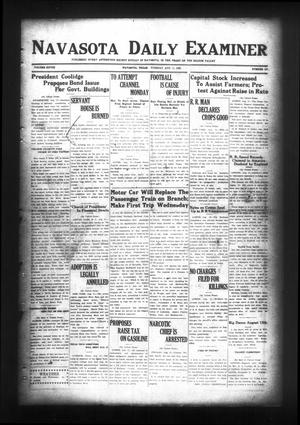 Navasota Daily Examiner (Navasota, Tex.), Vol. 28, No. 157, Ed. 1 Tuesday, August 11, 1925
