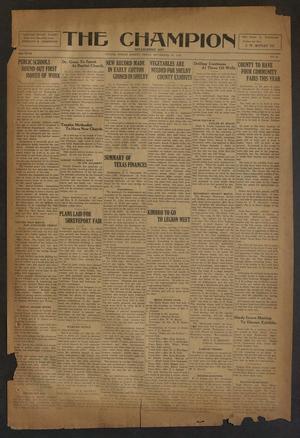 The Champion (Center, Tex.), Vol. 48, No. 39, Ed. 1 Wednesday, September 30, 1925