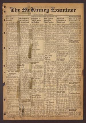 Primary view of object titled 'The McKinney Examiner (McKinney, Tex.), Vol. 67, No. 6, Ed. 1 Thursday, November 13, 1952'.