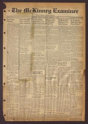 Primary view of object titled 'The McKinney Examiner (McKinney, Tex.), Vol. 67, No. 9, Ed. 1 Thursday, December 4, 1952'.