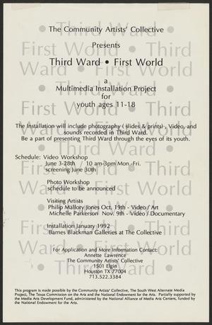[Flyer for Third Ward, First World]