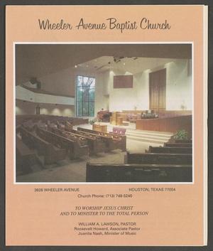[Wheeler Avenue Baptist Church Bulletin: May 29, 1994]