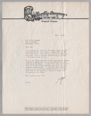 [Letter from Joseph R. Bertig to Daniel W. Kempner, May 4, 1944]