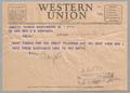 Primary view of [Telegram from Will Clayton to D. W. Kempner, February 7, 1944]