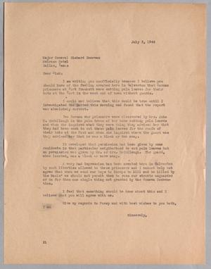 [Letter from Daniel W. Kempner to General Richard Donovan, July 3, 1944]