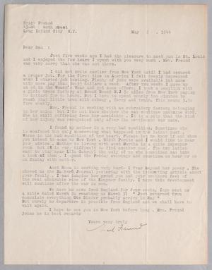 [Letter from Erich Freund to D. W. Kempner, May 2, 1944]