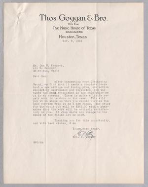 [Letter from Thomas Goggan & Bro. to D. W. Kempner, November 6, 1944]