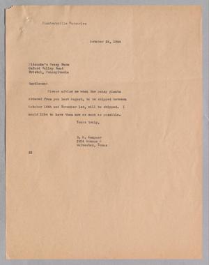 Primary view of object titled '[Memorandum from Daniel W. Kempner, October 28, 1944]'.