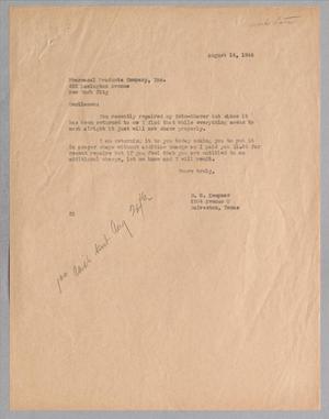 [Memorandum from Daniel W. Kempner, August 14, 1944]
