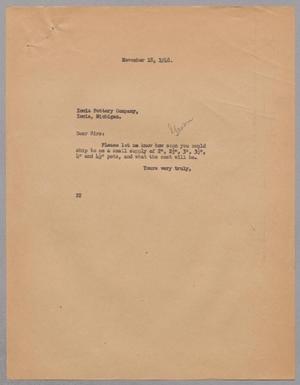 Primary view of object titled '[Memorandum from Daniel W. Kempner, November 18, 1948]'.