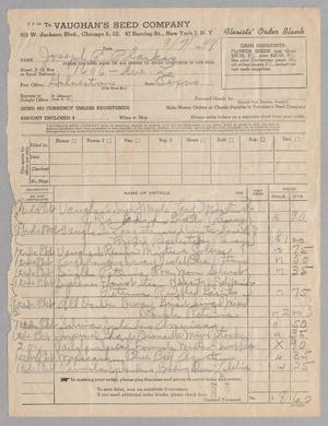 [Invoice for Items from Vaughan's Seed Company, September 7, 1948]