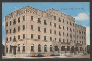 Primary view of object titled '[Postcard of the Schneider Hotel in Pampa, Texas]'.