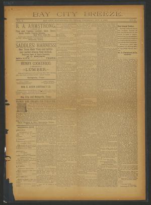 Primary view of object titled 'Bay City Breeze. (Bay City, Tex.), Vol. 3, No. 10, Ed. 1 Thursday, November 5, 1896'.