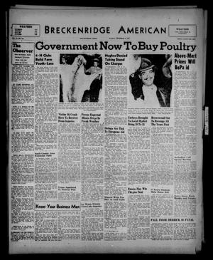 Breckenridge American (Breckenridge, Tex.), Vol. 27, No. 255, Ed. 1 Sunday, November 9, 1947