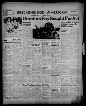 Breckenridge American (Breckenridge, Tex.), Vol. 27, No. 258, Ed. 1 Thursday, November 13, 1947
