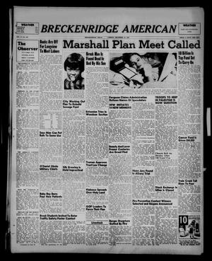 Breckenridge American (Breckenridge, Tex.), Vol. 27, No. 281, Ed. 1 Friday, December 12, 1947
