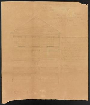 Primary view of object titled '[Sketch of Original Home of Murchison Lodge No. 80]'.