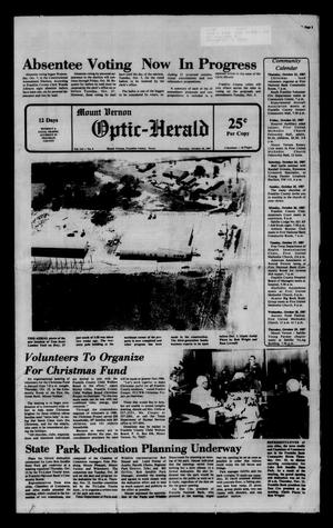 Mount Vernon Optic-Herald (Mount Vernon, Tex.), Vol. 113, No. 9, Ed. 1 Thursday, October 22, 1987