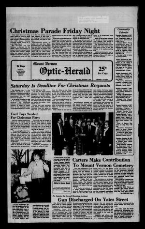 Mount Vernon Optic-Herald (Mount Vernon, Tex.), Vol. 113, No. 15, Ed. 1 Thursday, December 3, 1987