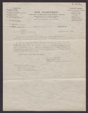 Primary view of object titled '[Committee on Education and Special Training Administration Memo Number 2, Number 1]'.